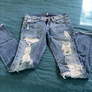 7 For All Mankind distressed Jeans. Size 25